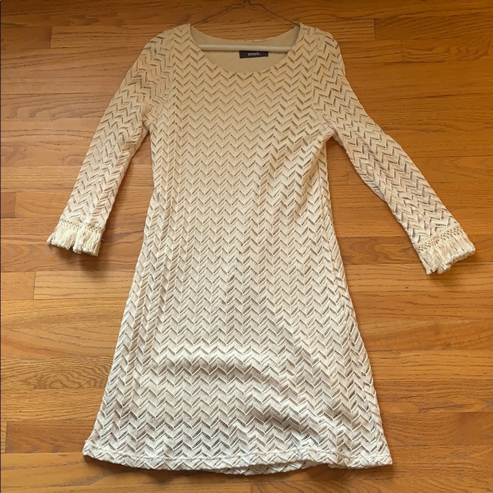 cream dress